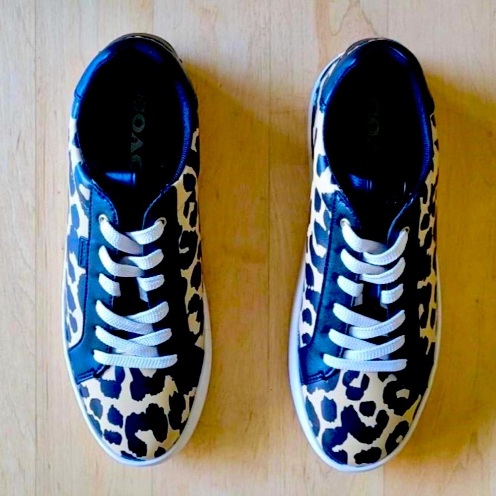 Coach Leopard Print Sneakers